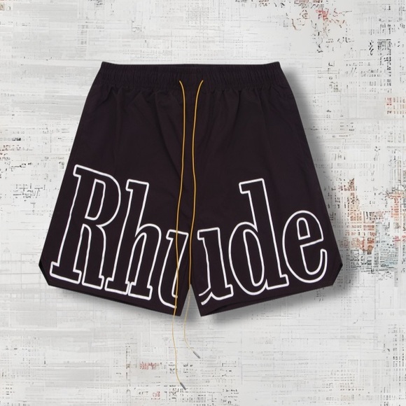 Rhude Black Men´s Shorts